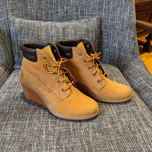 Classic Timberland Wedge Booties